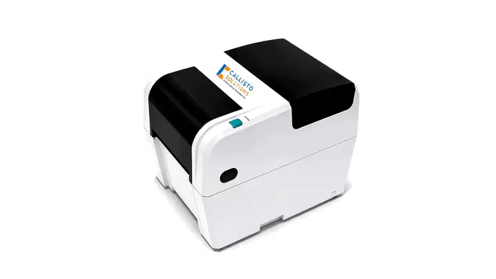 Label printer, turning